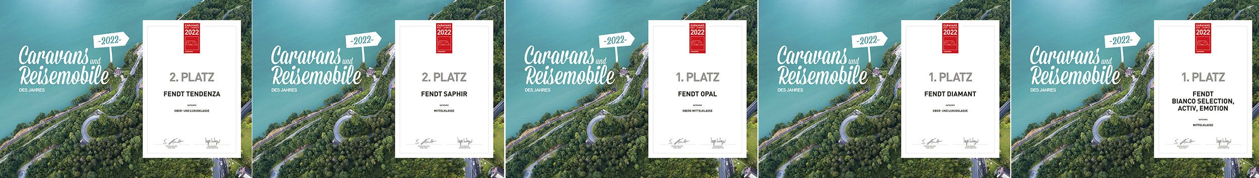 Fendt sul gradino più alto del premio "Caravans of the Year" 2022